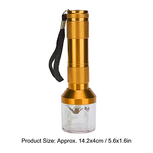 Nail Powder Mixer Blender, Electric Spice Crusher Aluminum Electric Tobacco Herb Grinder Powder Grinding Machine Tool, Small Usb Recharge Grinders(Gold) #TOP4