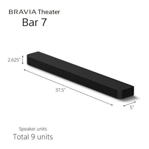 Image of Sony Bravia Theatre Bar 7 (HT-A7100) 5.1.4ch with 360 Sound,IMAX,Dolby Atmos /DTSx Premium Soundbar with Subwoofer SA-SW7 & Rear Speaker SA-RS8(Hi Res,Voice Zoom3,8K /4K HDR,HDMI eArc,Bluetooth),Black