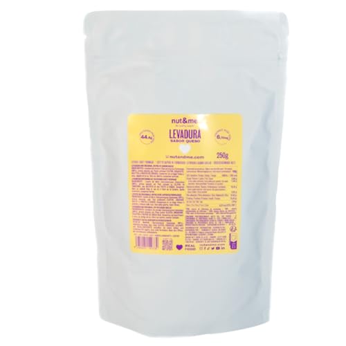 Levadura Nutricional Sabor Queso 250 gr nut&me | Levadura en Polvo | Sabor Queso Parmesano | Alto en proteínas | Fuente de Hierro | Vegano | Low carb |