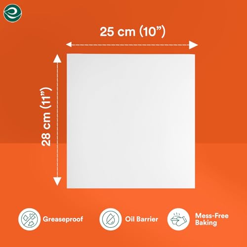 Image of ECO SOUL Baking Paper Sheets,100 Sheets - Pack of 2,Non-Stick Butter Paper
