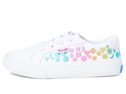 Ked's Kids Girls KE02201250 Sneaker, White/Rainbow, 5 Little Kid4