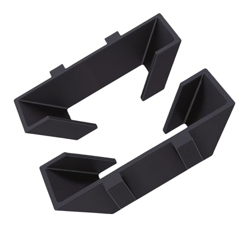 GEERYZHE 2 Pcs Tennis Racket Wall Mount, Secure Nonslip Design Prevents Scratches, Ideal for Sports Court Fence Hook, Perfect Tennis Racket Holder and Storage Solution for Chain Link (Black)