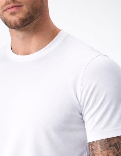 Image of 5 Pack Men's Active Quick Dry Crew Neck T Shirts | Athletic Running Gym Workout Short Sleeve Tee Tops Bulk