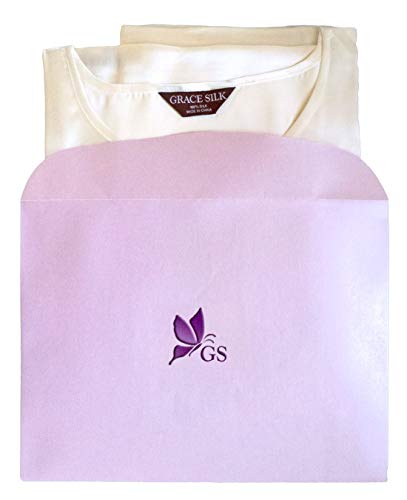 Grace Silk 100% Silk Nightgown, Lotus Lake, Blue Silver 39 * 56 Inches #TOP2