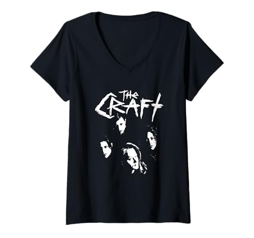Photo de Femme The Craft Front and Back Spells and Rituals 90's World Tour T-Shirt avec Col en V