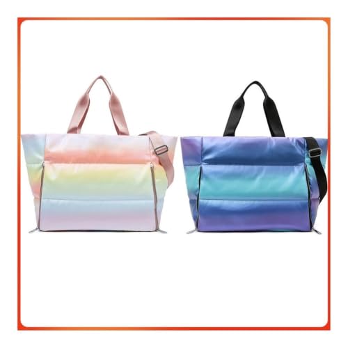 Bolsa de gimnasio para mujer con soporte para esterilla de yoga impermeable 2