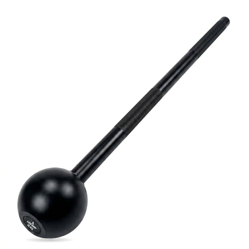 Image of Leeway (16kg) MaceBell Mugdar Meel Indian Clubbell for Functional Training & Strength | Cast Iron Macebell | Gada Style Traditional Fitness Tool, Shoulder Mobility (Black,16kg Steel Mace)
