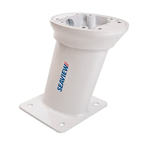 Seaview Forward Rake 10 Tall Radar Mount, White, PMF-107-M1