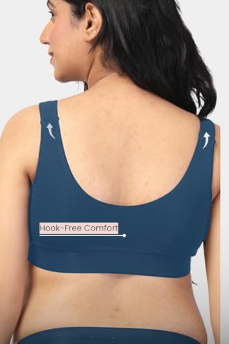 Image of ZELENA Maternity Padded Bra | Removable Cups, Broad Waistband | Soft Stretchable Modal Fabric | Easy Pull Nursing Bra for Pregnancy and Breastfeeding