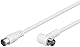 Goobay 67347 Gewinkeltes Sat Antennenkabel (80 dB), 2X geschirmt, F-Stecker (Quick) > F-Stecker (Quick) 90° (vollständig geschirmt)