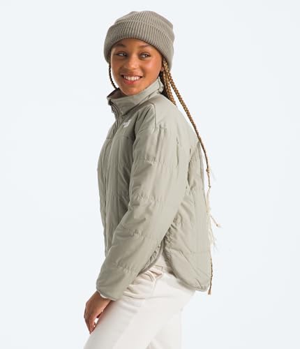 Image of THE NORTH FACE Girls Reversible Shasta Full Zip Jacket | Puffer Coat With Synthetic Insulation, Fleece Lined, Water Repellent