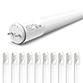 Madewell Living 10-Pack T8 LED Bulbs 4 Foot, LED Fluorescent Tube Replacement, 4ft LED Tube Light 3500K Daylight, Ballast Bypass, High Lumen, Energy Efficient, Single Ended Power, Frosted Lens, UL