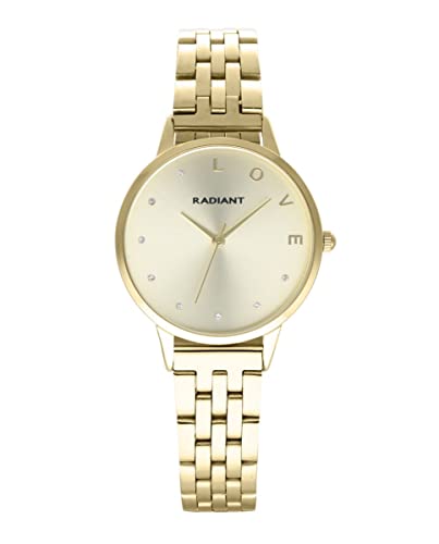 Radiant - Colección Sri Lanka - Reloj analógico de Cuarzo. Reloj de Pulsera para Mujer. Tamaño 33,5mm. 3ATM. (Oro)