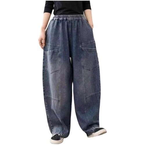 Men’S Loose Pants Casual Trousers Regular Fit Thin Denim Jean for Spring and Summer2
