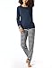 Produktbild Schiesser Damen Anzug Lang 1 Pyjamaset, dunkelblau, 42
