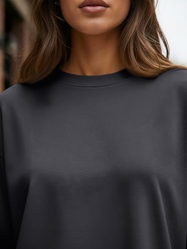 Image of Trendy Queen Womens Oversized Long Sleeve Shirts Fall Tops 2026 Basic Tees