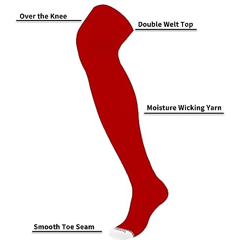 Image of Elite Baseball /Softball Socks Over The Knee, Extra Long Football Socks