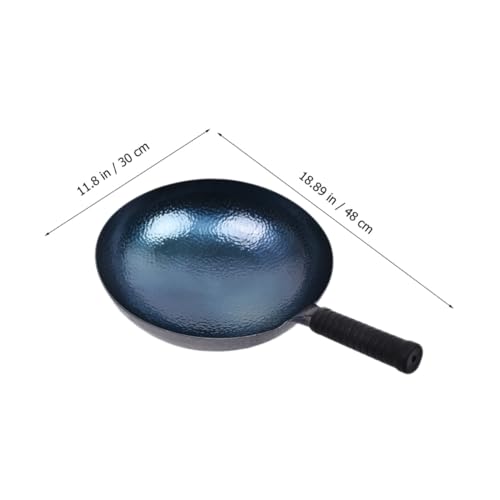 Wok de hierro forjado Luxshiny para estufa a gas e inducción miniatura 2