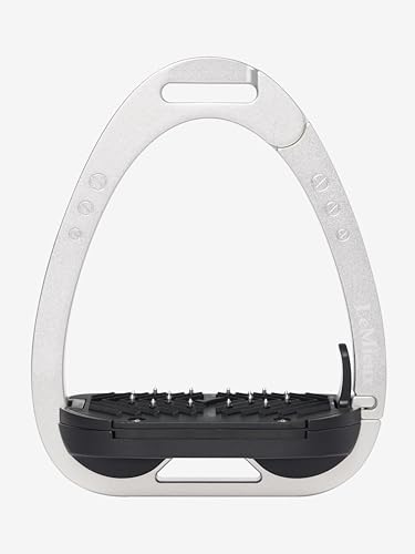 LeMieux Estribo Vector Balance - Nueva generación - Brazo articulado con resorte - Placa ergonómica inclinada de 5° - Aluminio