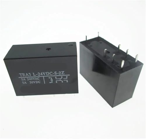 Relais 24V TRA3L-24VDC-S-2Z à 8 broches et 5A pour circuit imprimé