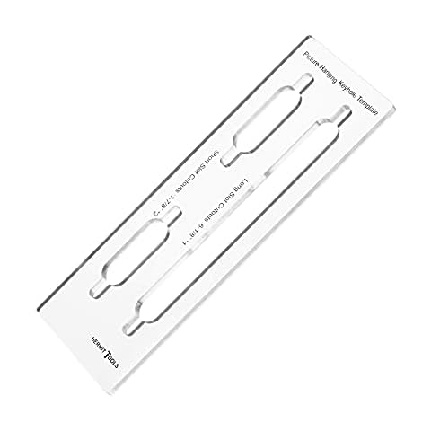 HERMIT TOOLS 9"×3" Inches Picture-Hanging Keyhole Templates Cover