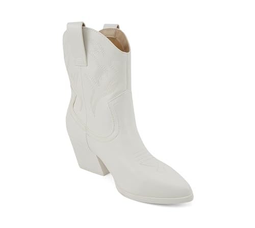 Image of Soda inchBLAZING inch ~ Women Western Bootie Pointe Toe with Low Heel (Wide Fit Available)