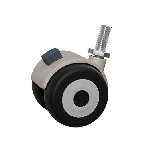 BinZyronic 静かなオフィスチェアキャスター 250kg耐荷重 ? 無音動作 耐摩耗性 360度回転 硬床対応 家庭用およびオフィス用 (タイプD)