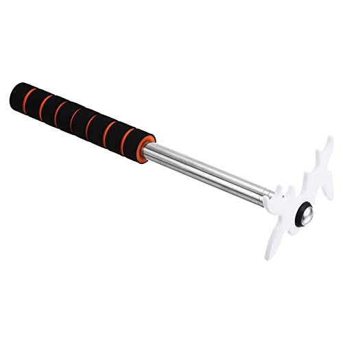 PATIKIL Retractable Billiards Cue Stick Bridge, EVA Handle Pool Cue Accessory with Removable Plastic Bridge Head for Pool Table Competition, White