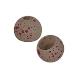 Temorah 25 Pack 27 Colors 1.5-6.4mm Cyclops Tungsten Beads for Fly Tying(Cinnabar Red Oak, 2.5mm 25 Pack)