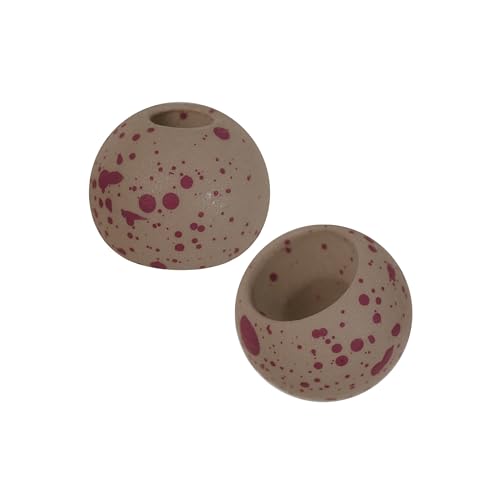 Temorah 25 Pack 27 Colors 1.5-6.4mm Cyclops Tungsten Beads for Fly Tying(Cinnabar Red Oak, 2.5mm 25 Pack)