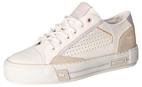 MUSTANG 1457-303, Zapatillas Mujer, Blanco/Morado, 40 EU