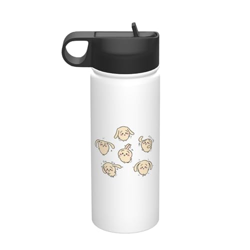 ステンレスカップ ちいかわ うさぎ コーヒーカップ 車用 タンブラー かわいい 大容量 保温 保冷 真空断熱 蓋付き 水筒 ウォーターボトル 取っ手付き 持ち運びやすい スポーツ アウトドア オフィス 家庭用 車用 男女兼用 誕生日プレゼント 500ml