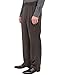 Perry Ellis mens Classic Fit Elastic Waist Double Pleated Cuffed Pant, Castlerock, 36W x 32L US