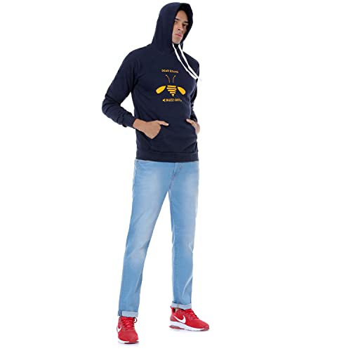 Image of Campus Sutra Men's Cotton Hooded Neck Sweatshirt