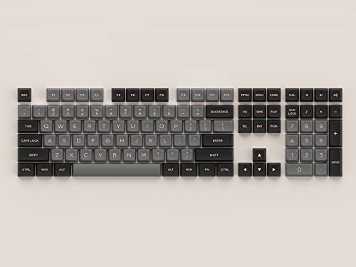 Akko Keycaps für Gaming Tastatur, ASA-Low Profile, PBT Double-Shot, Langlebig, Hoher Kontrast, Vollständig Tastenkappen Set für DIY Keyboard/Barebones Tastatur (Schwarz & Rosa, 155 Tasten) – Bild 4
