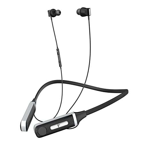 Yodel 3D1 Wireless Bluetooth Neckband Earphones With Stereo Sound And Hands Free Mic Black