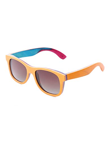 Skateboard Sunglasses Wood Glasses Polarized Fishing Sun Shades for Men UV400 Protection