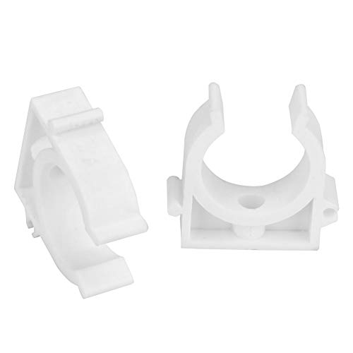 Abrazadera de Tubo de Plástico 20 Piezas Abrazadera de Tubo en Forma de U para Cable Abrazadera de Tubo Clips Fijos con Tornillos Utilizados para Fijar y Soportar Tuberías de