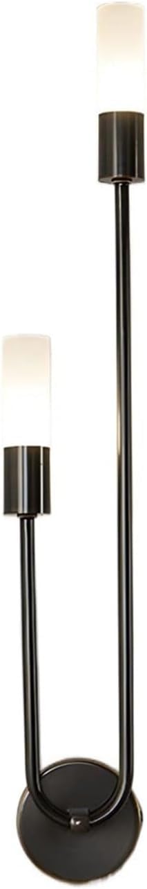 HCZKIUJY Wall Sconces - Long Pole Wall Sconce Acrylic Tube Shade Brass Wall Light Wall Mounted Lighting Fixture Compatible with Bedroom Bathroom Living,Kitchen Light (Onecolor-Left-11 * 67cm)