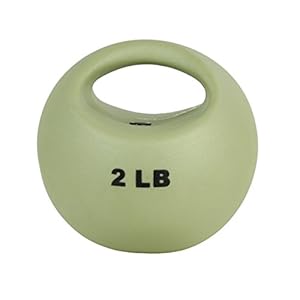 CanDo 10-3290 One Handle Medicine Ball, 2 lb, Tan