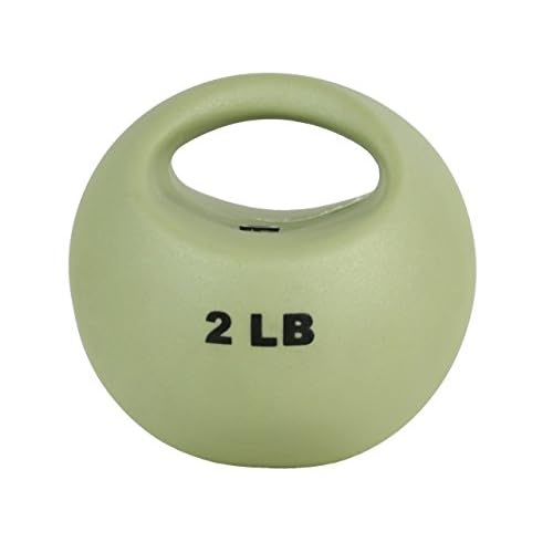 CanDo 10-3290 One Handle Medicine Ball, 2 lb, Tan