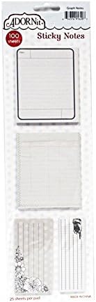 ADORNit Graph Notes Sticky Notes