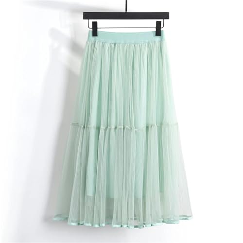 Jupe en filet de printemps été beige à taille unique pour femme