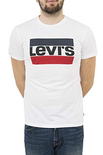 Levi's Herren Sportswear Logo Graphic T-Shirt,White,XL