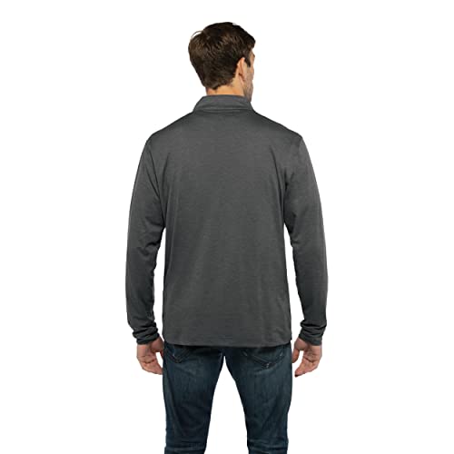 NCAA mens Collegiate Premium Lightweight Stretchy Gray 1/4 Zip Pullover2