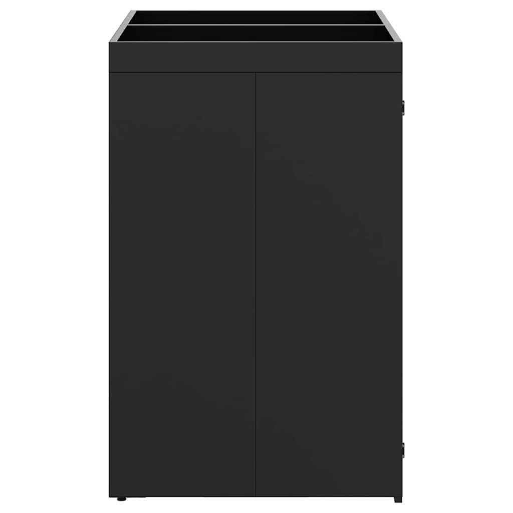 Genérico Almacenamiento de Cubos Wheelie para 2 Cubos Negro,Casa y jardín,Productos del hogar,Accesorios para contenedores de residuos,Soportes para contenedores de residuos-3394738