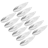 ROMISBABA 12 Stück Edelstahl Kiwi Schälmesser mit Ergonomischem Griff Obstlöffel zum Einfachen Schälen und Herauslösen von Kiwifleisch Küchenwerkzeug für Obstzubereitung