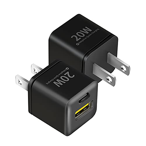 【2個入り】iPhone12対応 PD充電器 20W 2つポートType-c 急速充電器(USB-C&USB -Aポート/PD3.0対応/超コンパクト/PSE認証済)超小型 ACアダプター 軽量 コンセント スマホ充電器 iPhone 12/ 12 Pro対応/iPhone 11/ iPhone X/Xperia/GALAXY等対応 黒 【2個入り】iPhone12対応 PD充電器 20W 2つポートType-c 急速充電器(USB-C&USB -Aポート/PD3.0対応/超コンパクト/PSE認証済)超小型 ACアダプター 軽量 コンセント スマホ充電器 iPhone 12/ 12 Pro対応/iPhone 11/ iPhone X/Xperia/GALAXY等対応 黒