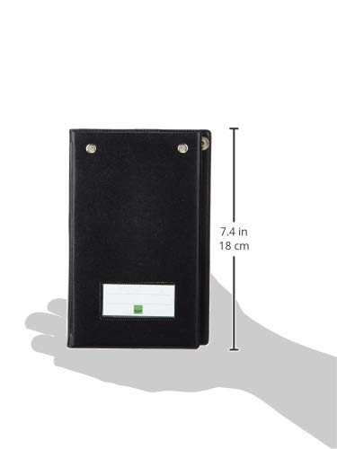 SIGEL KC626 Schreibmappe mit 2 Metallklemmen und Stifthalter, für 10x16,5 cm und DIN A6, zur sicheren Aufbewahrung als Kassenblockmappe und für andere Formulare