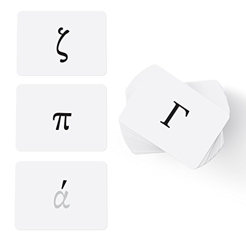 Carddia Biblical Greek Alphabet Flash Cards (Including Capital And Small Form, Diacritic Marks And Punctuation Marks) #TOP1